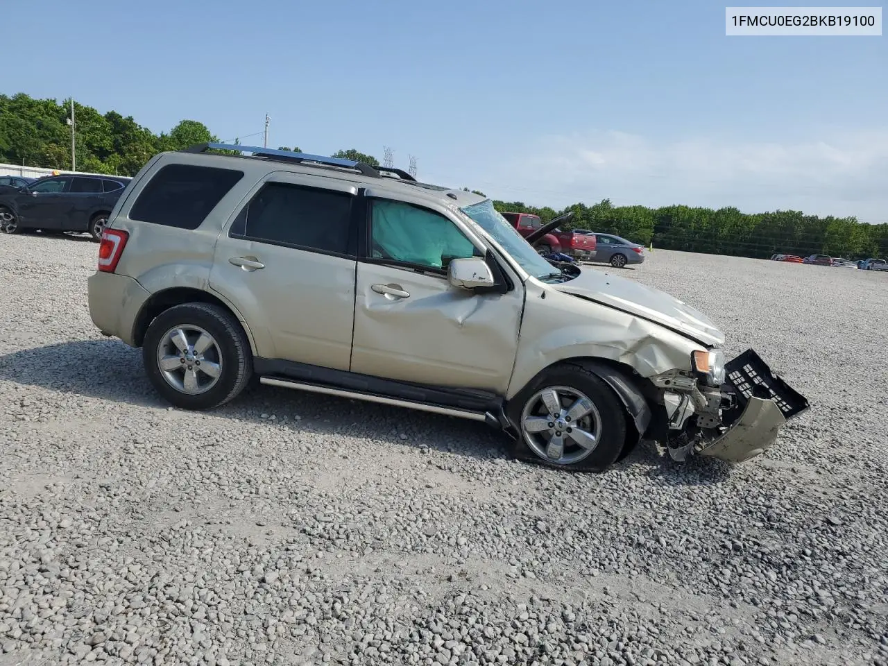 2011 Ford Escape Limited VIN: 1FMCU0EG2BKB19100 Lot: 58410295