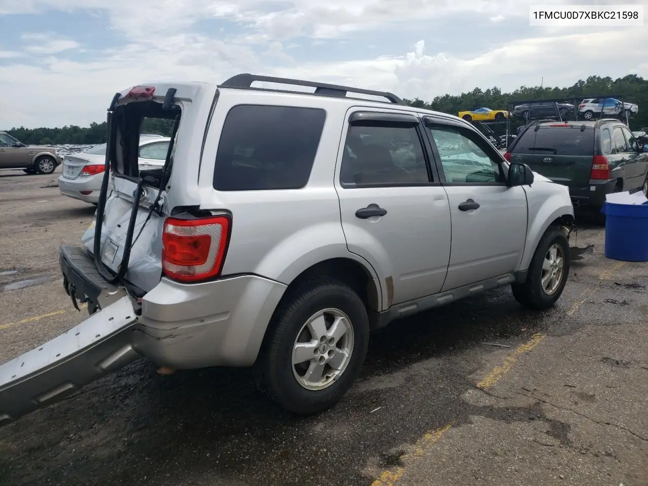 2011 Ford Escape Xlt VIN: 1FMCU0D7XBKC21598 Lot: 61571045