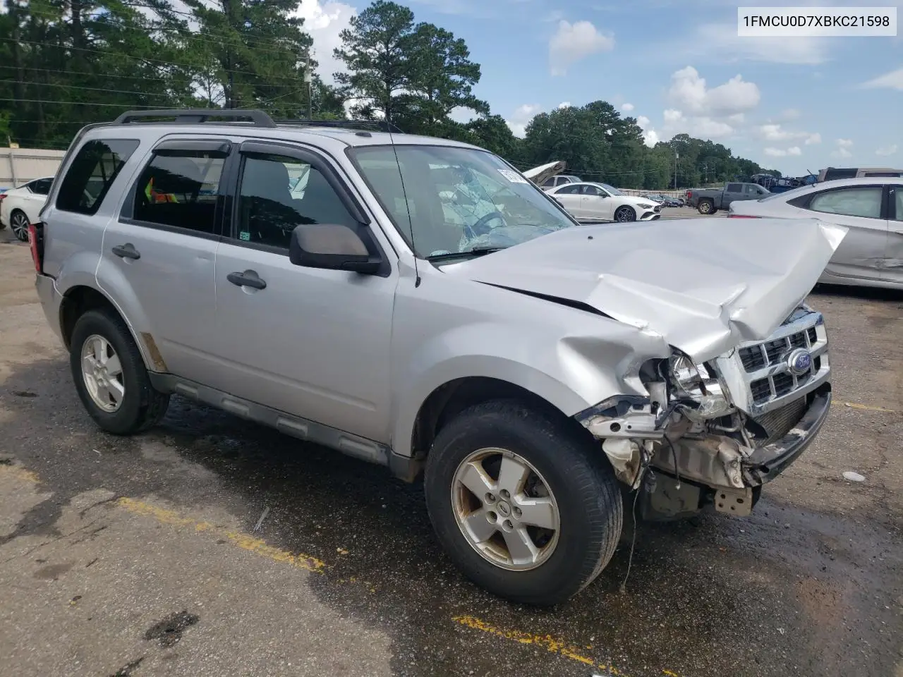 2011 Ford Escape Xlt VIN: 1FMCU0D7XBKC21598 Lot: 61571045