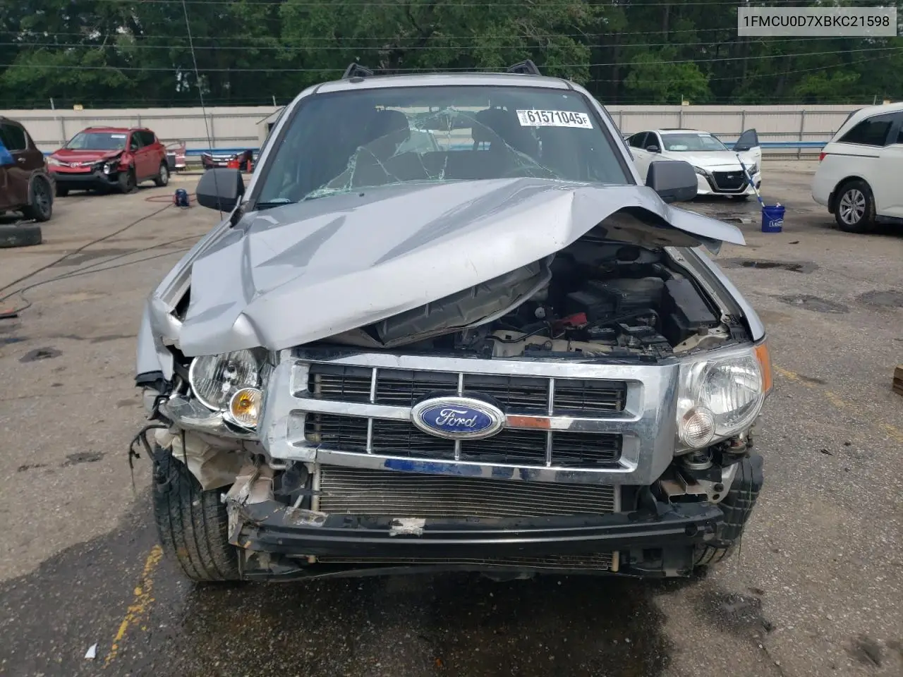 2011 Ford Escape Xlt VIN: 1FMCU0D7XBKC21598 Lot: 61571045
