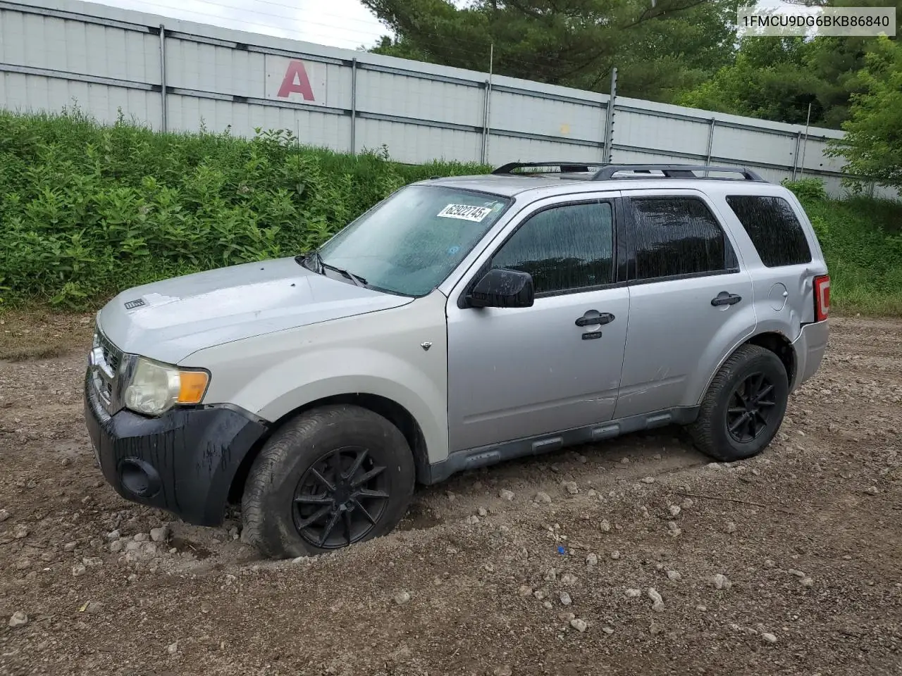 2011 Ford Escape Xlt VIN: 1FMCU9DG6BKB86840 Lot: 62922745