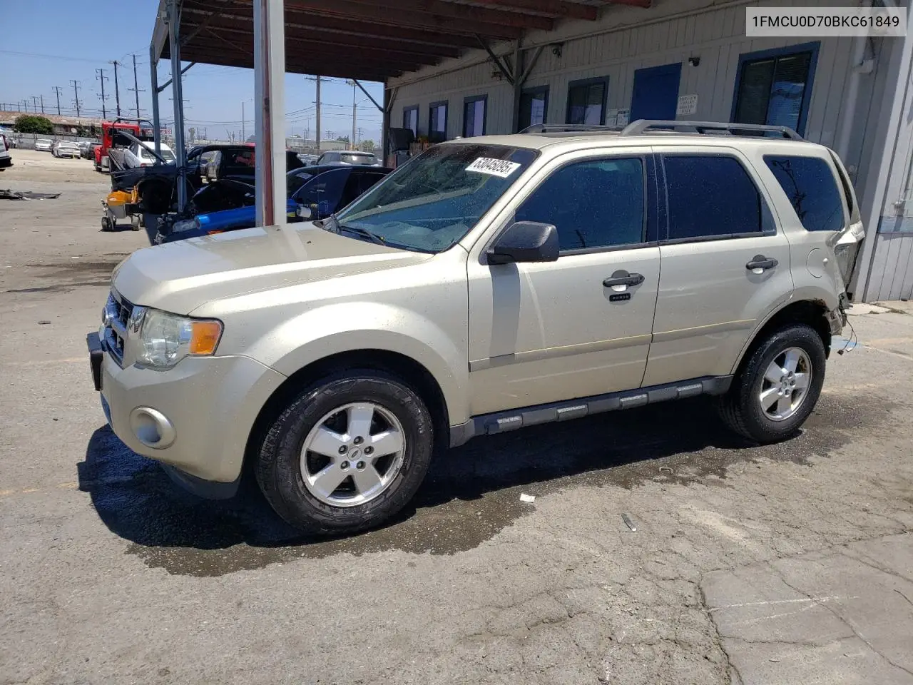 2011 Ford Escape Xlt VIN: 1FMCU0D70BKC61849 Lot: 63045095
