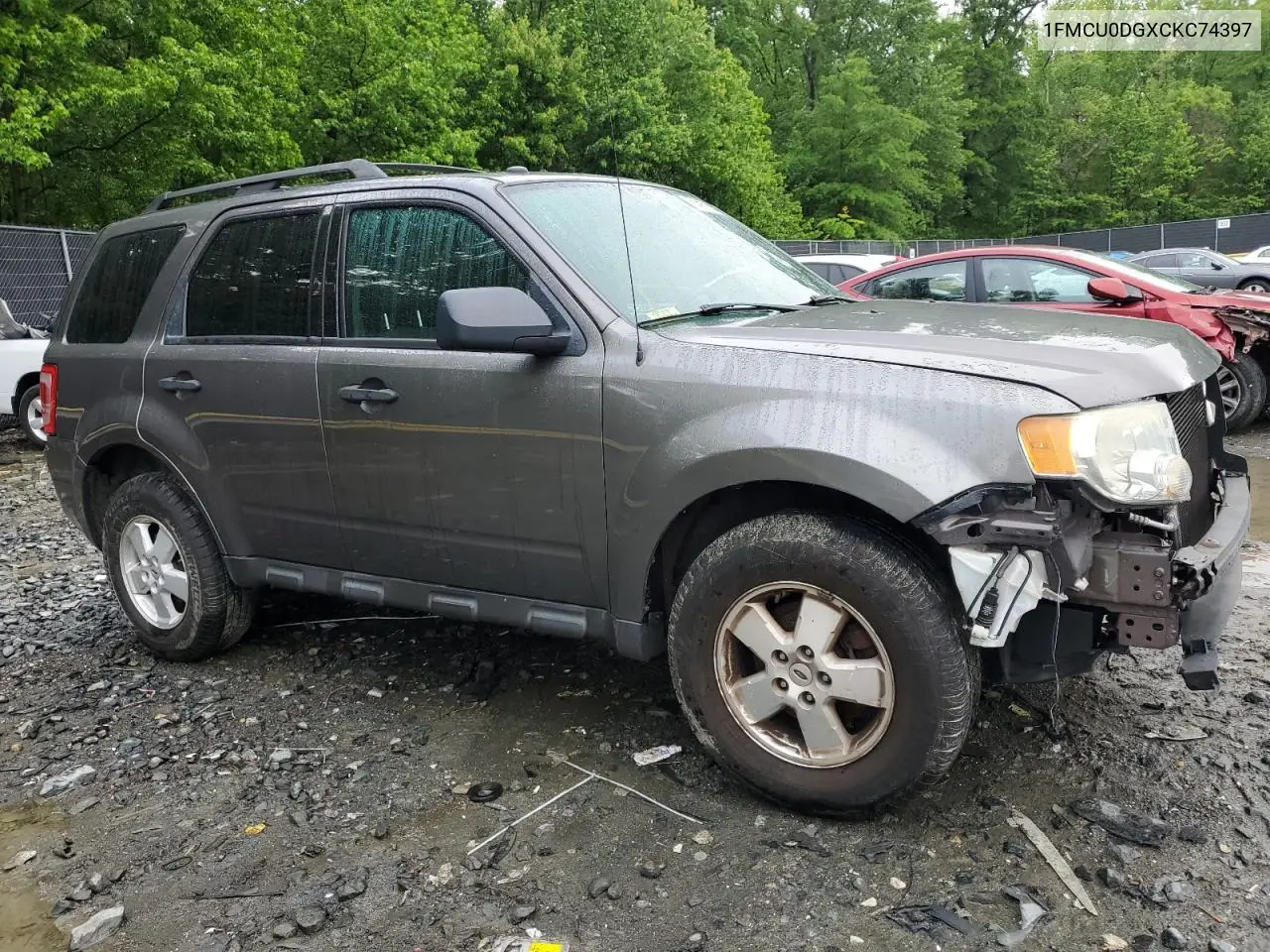 2012 Ford Escape Xlt VIN: 1FMCU0DGXCKC74397 Lot: 56507255