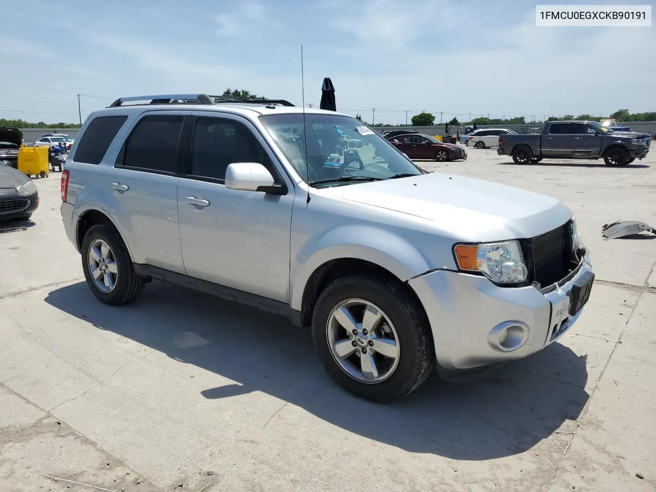 1fmcu0egxckb90191 1FMCU0EGXCKB90191 2012 Ford Escape Limited