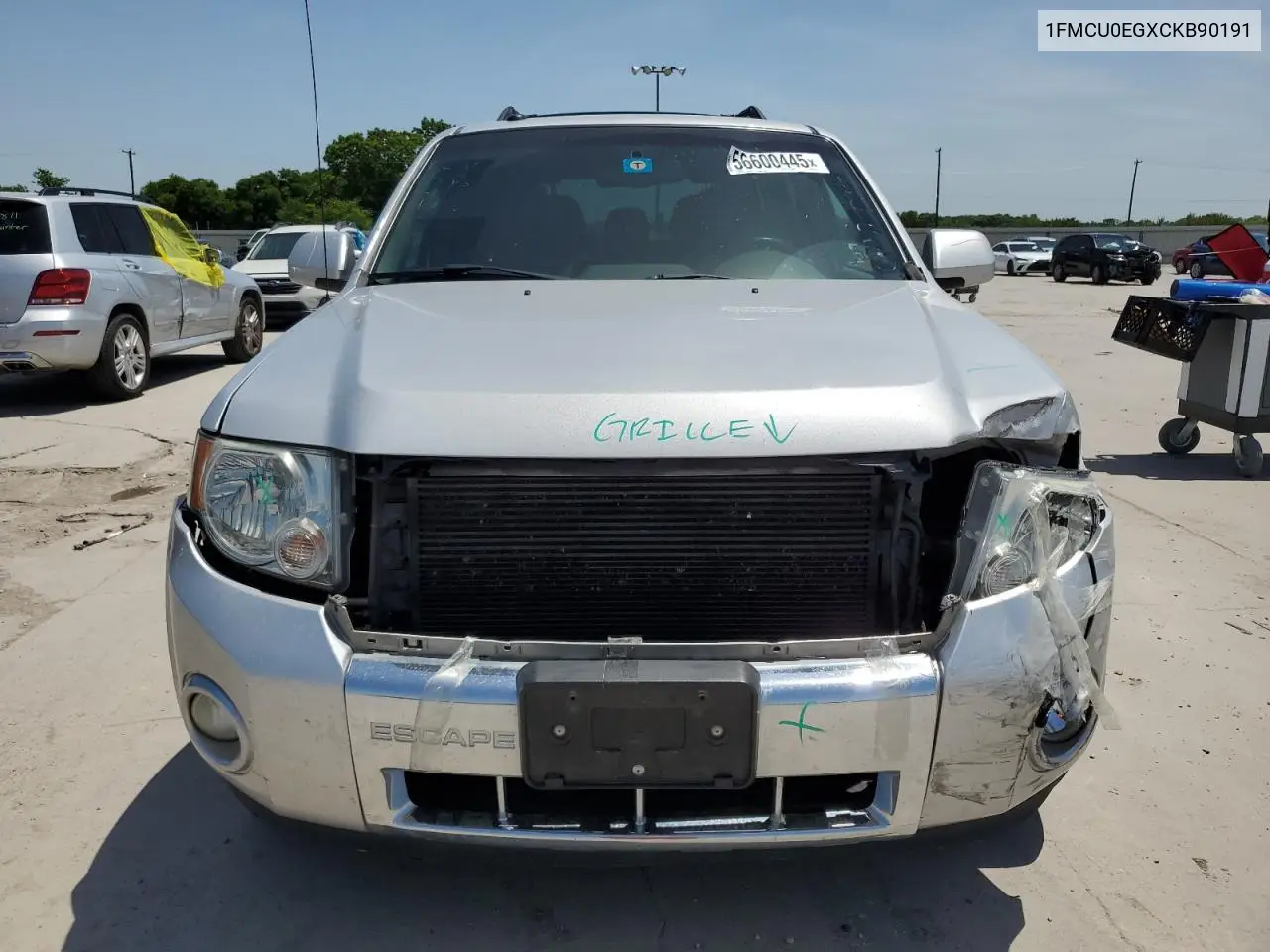 1fmcu0egxckb90191 1FMCU0EGXCKB90191 2012 Ford Escape Limited