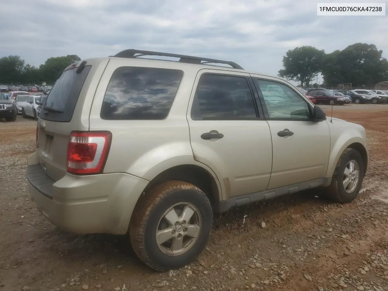 2012 Ford Escape Xlt VIN: 1FMCU0D76CKA47238 Lot: 56760035