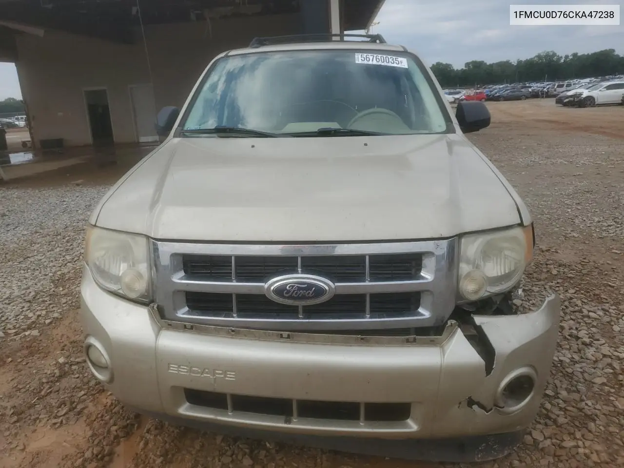 2012 Ford Escape Xlt VIN: 1FMCU0D76CKA47238 Lot: 56760035