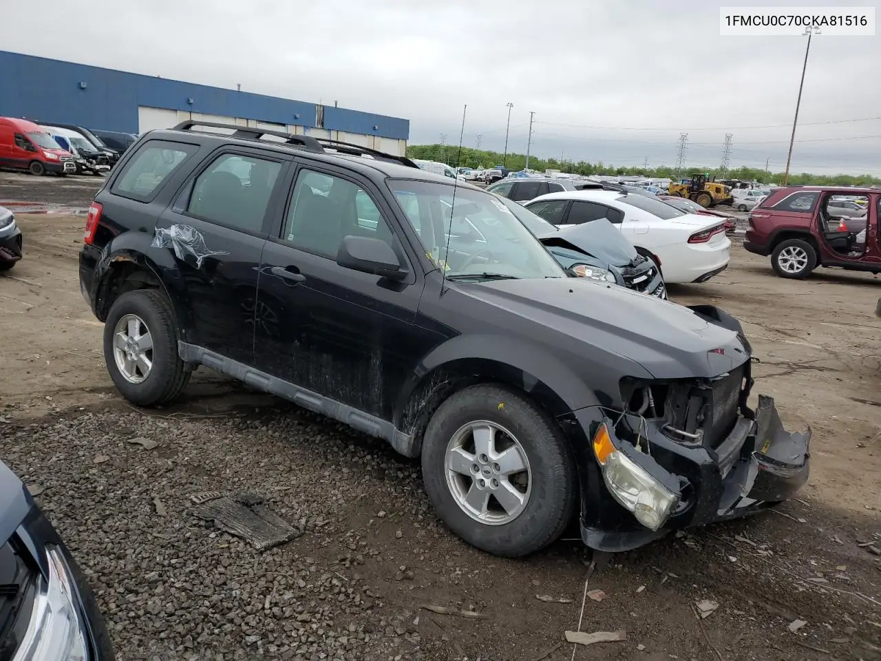 2012 Ford Escape Xls VIN: 1FMCU0C70CKA81516 Lot: 56801015