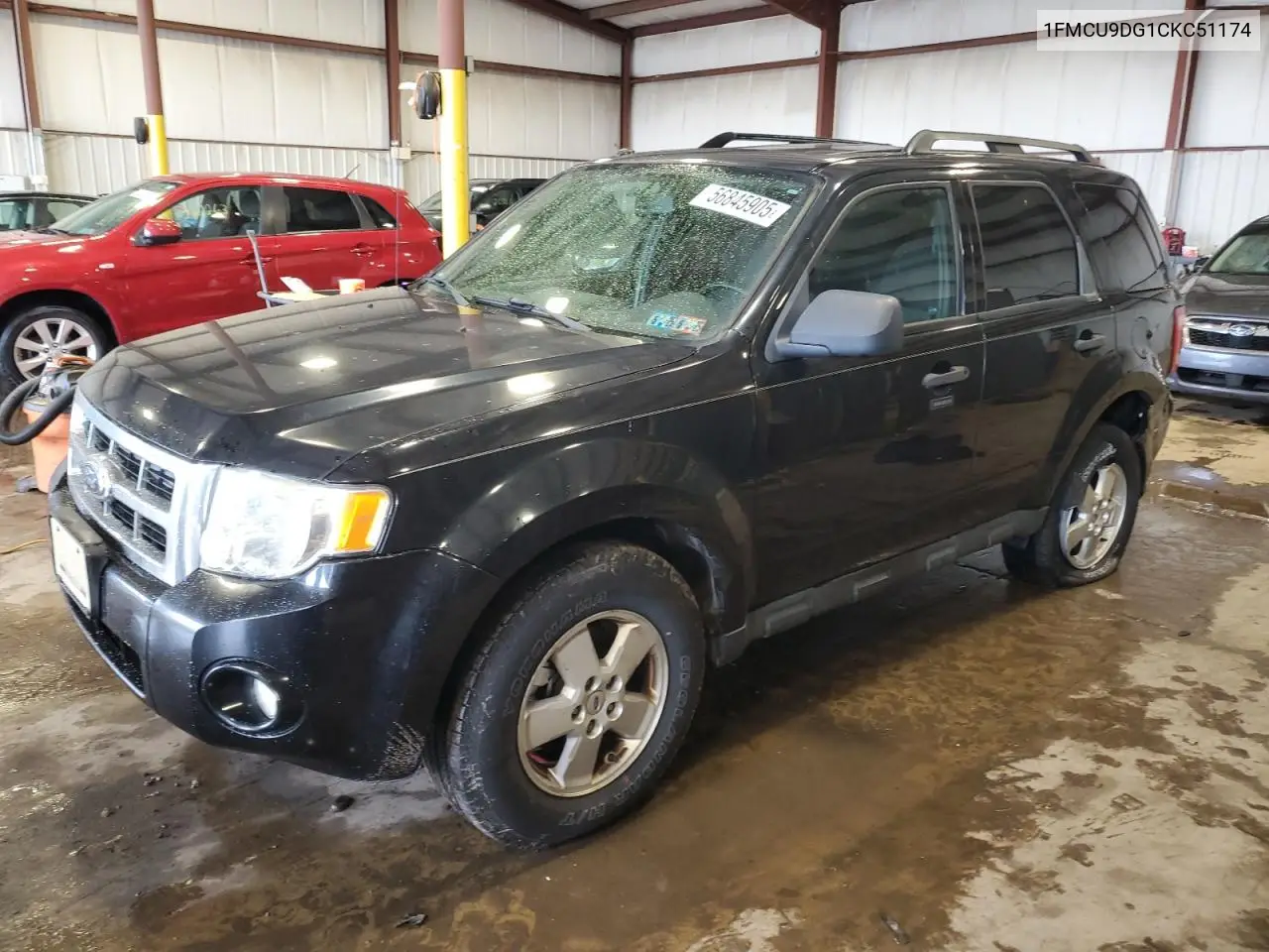 2012 Ford Escape Xlt VIN: 1FMCU9DG1CKC51174 Lot: 56845905