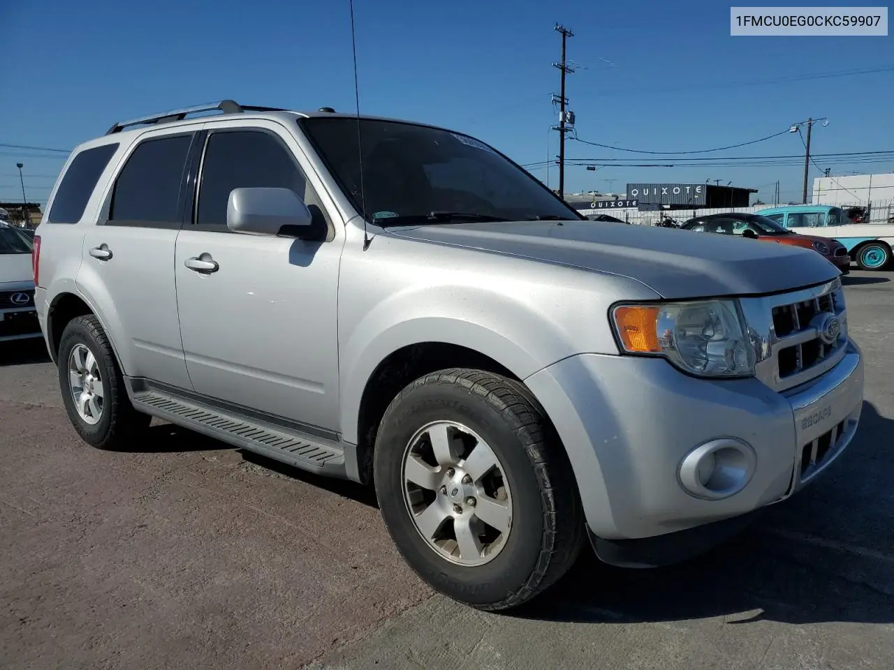 2012 Ford Escape Limited VIN: 1FMCU0EG0CKC59907 Lot: 56998065