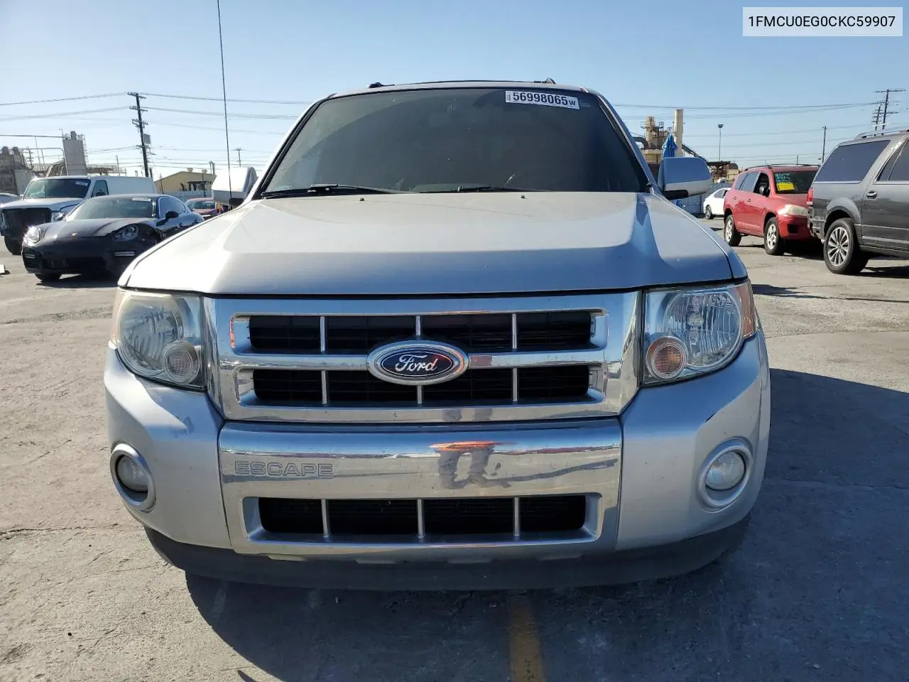 2012 Ford Escape Limited VIN: 1FMCU0EG0CKC59907 Lot: 56998065