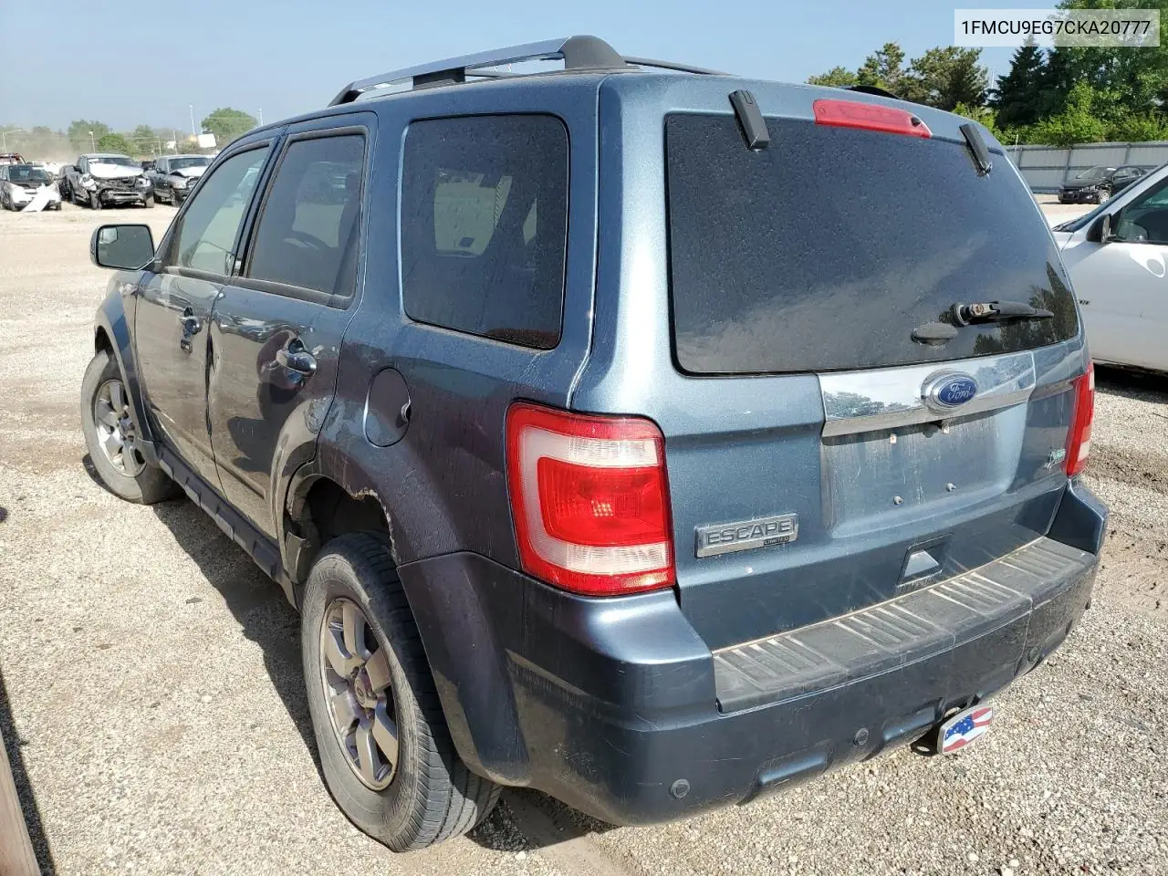 2012 Ford Escape Limited VIN: 1FMCU9EG7CKA20777 Lot: 57095835
