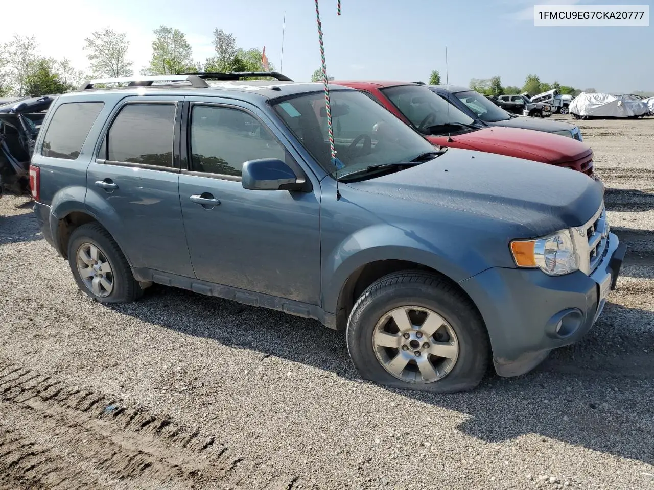 2012 Ford Escape Limited VIN: 1FMCU9EG7CKA20777 Lot: 57095835