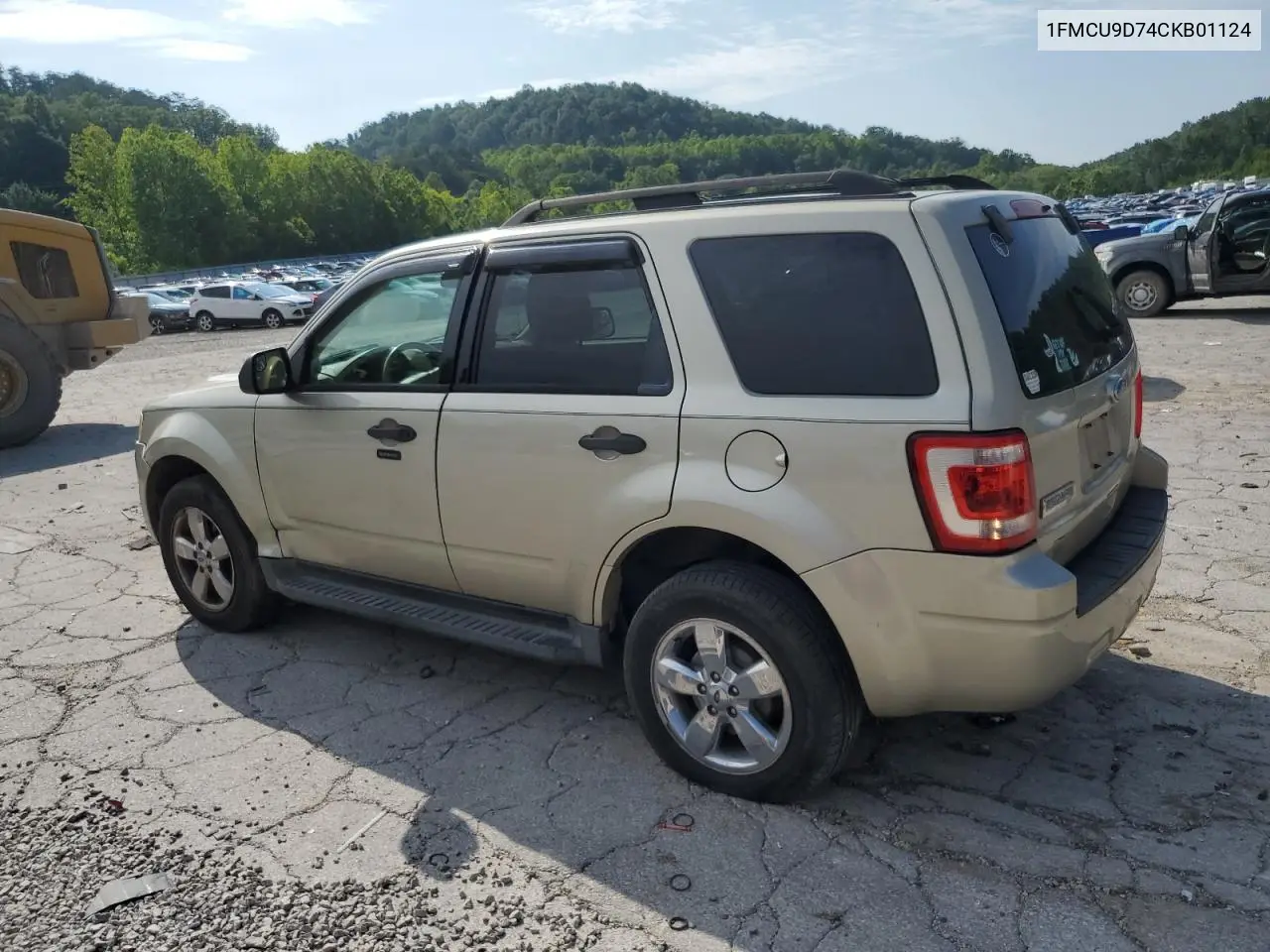 2012 Ford Escape Xlt VIN: 1FMCU9D74CKB01124 Lot: 61617345
