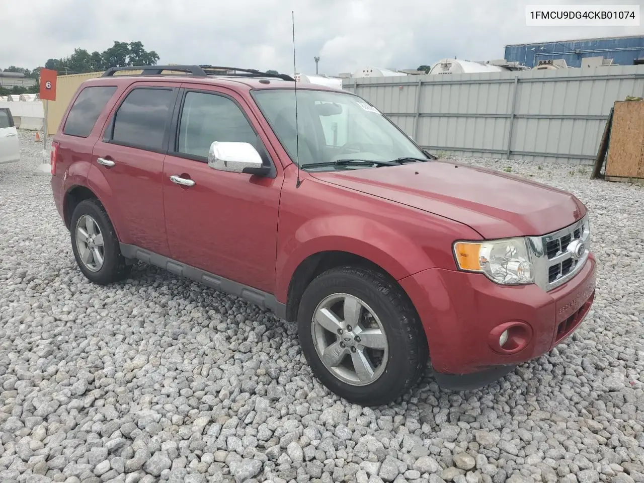 2012 Ford Escape Xlt VIN: 1FMCU9DG4CKB01074 Lot: 62483805