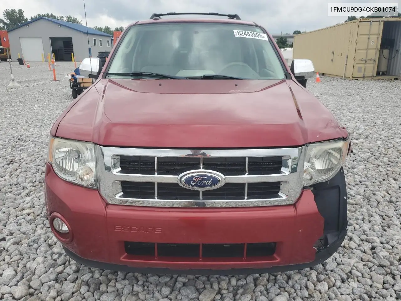 2012 Ford Escape Xlt VIN: 1FMCU9DG4CKB01074 Lot: 62483805