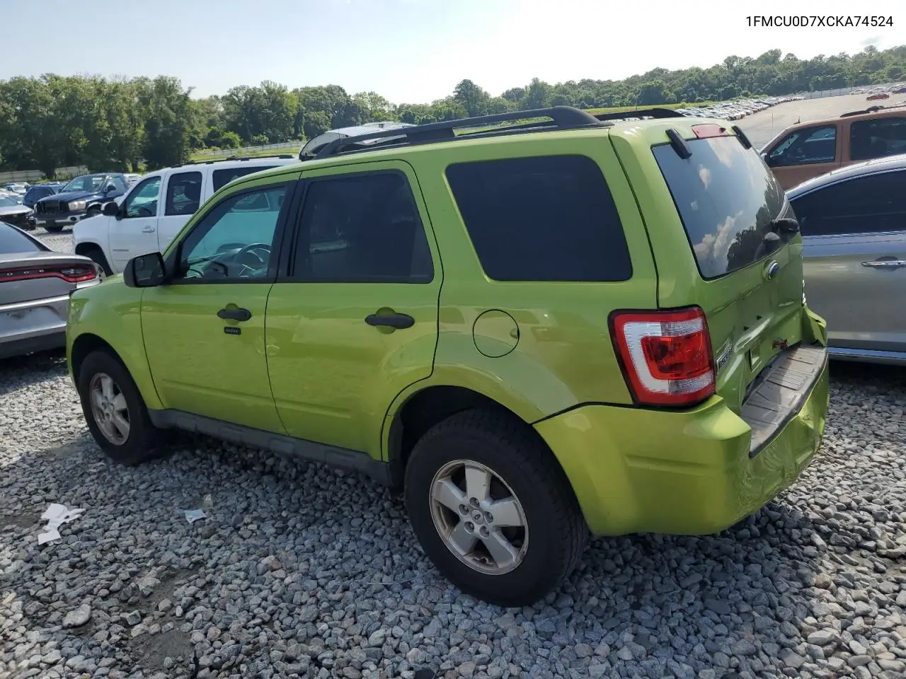 2012 Ford Escape Xlt VIN: 1FMCU0D7XCKA74524 Lot: 62763815