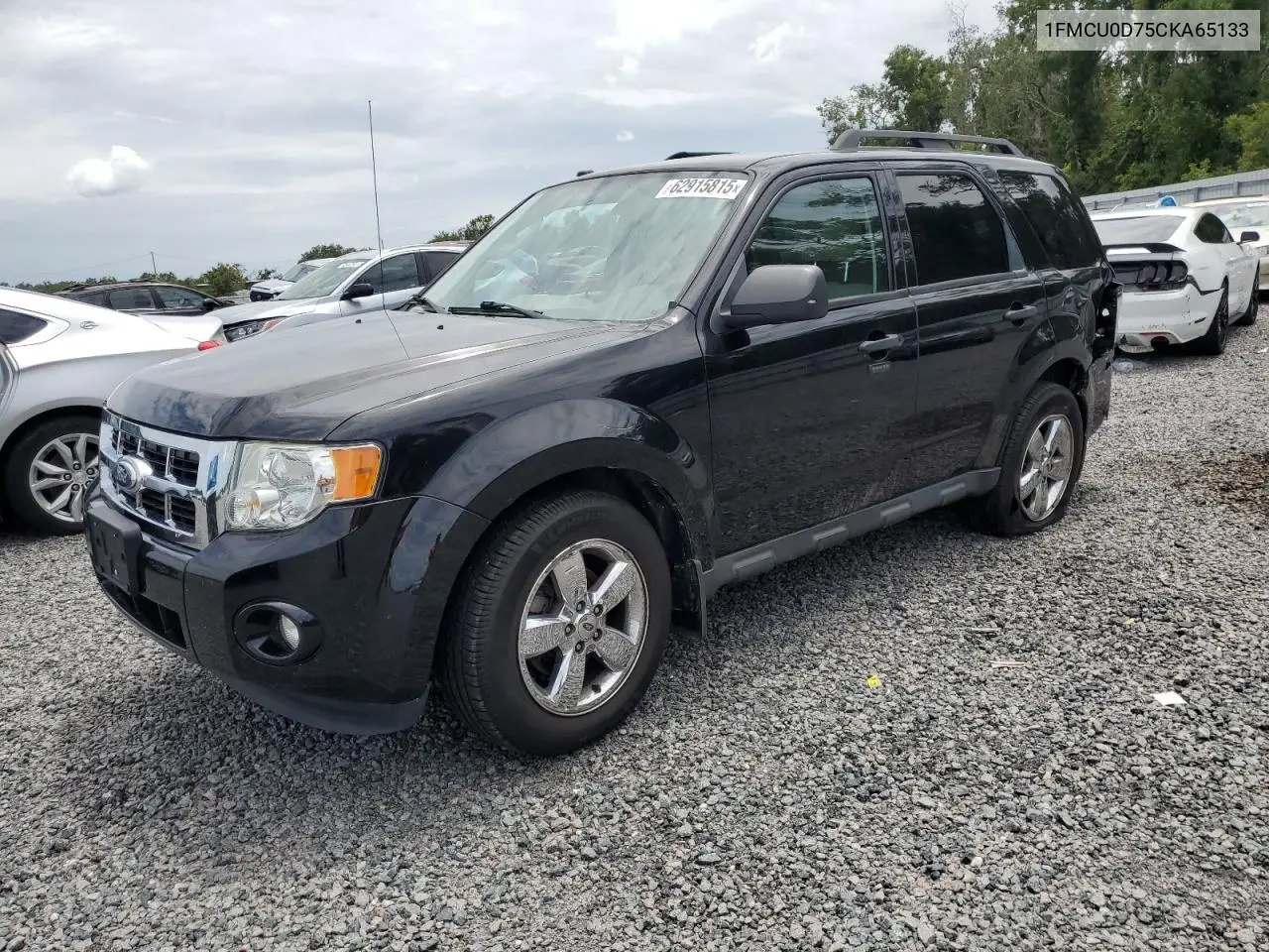 2012 Ford Escape Xlt VIN: 1FMCU0D75CKA65133 Lot: 62915815
