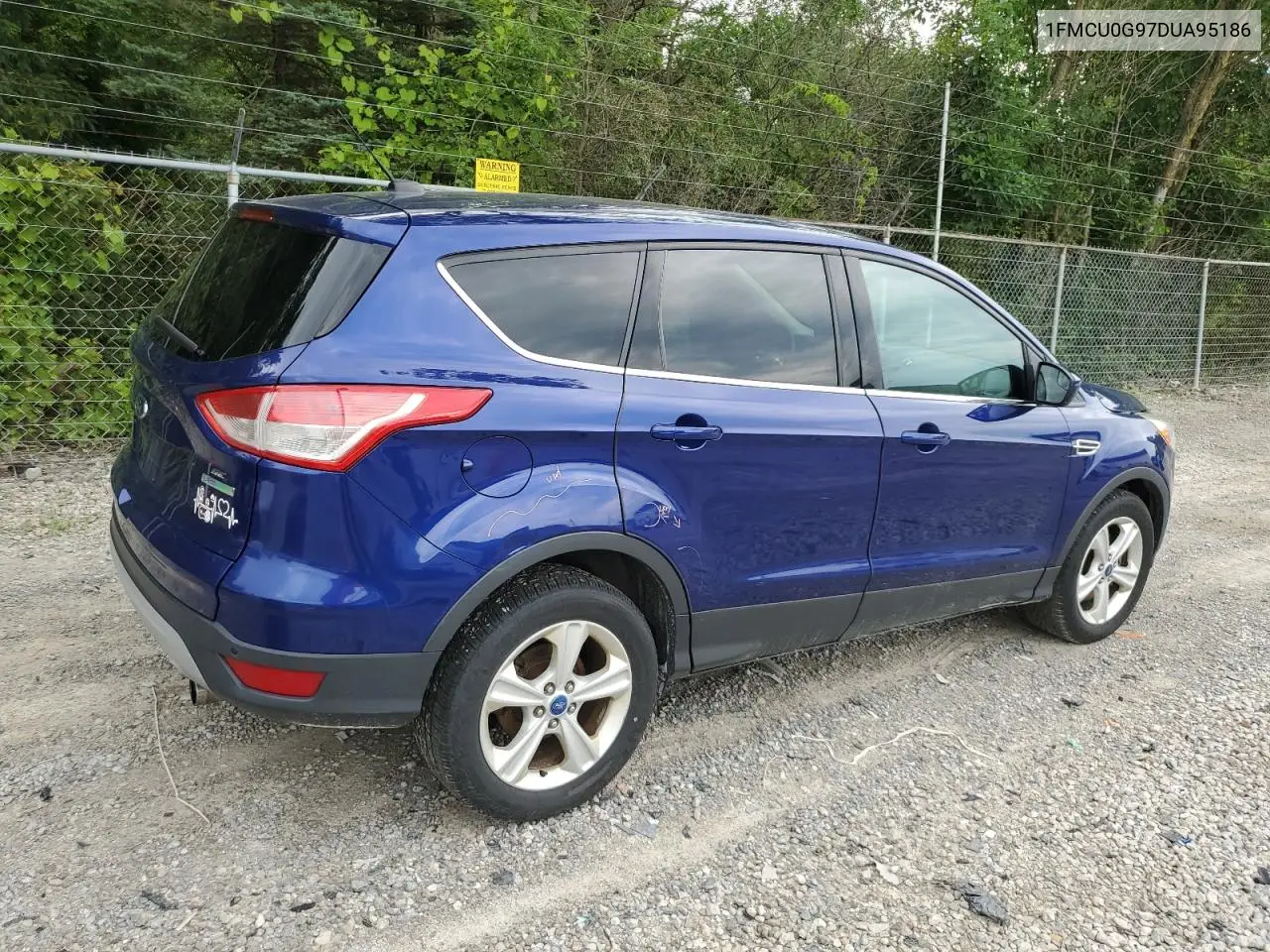 2013 Ford Escape Se VIN: 1FMCU0G97DUA95186 Lot: 61862445