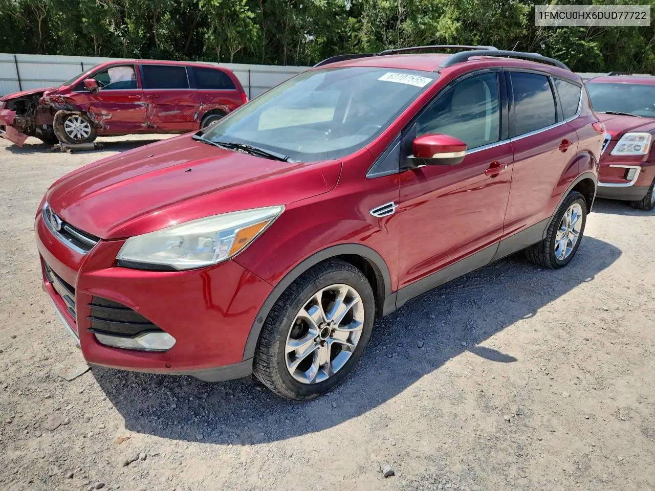 2013 Ford Escape Sel VIN: 1FMCU0HX6DUD77722 Lot: 62707555
