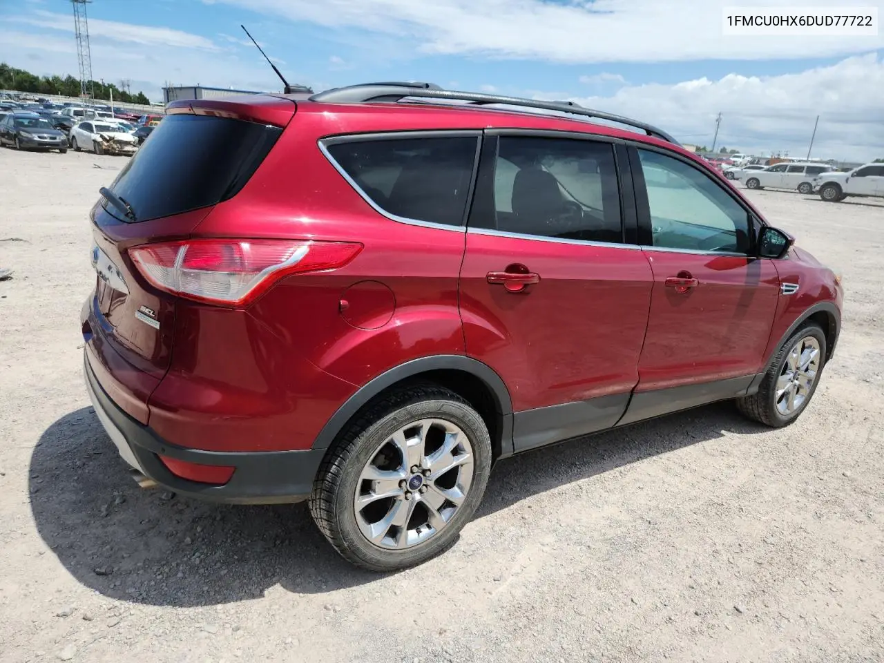 2013 Ford Escape Sel VIN: 1FMCU0HX6DUD77722 Lot: 62707555