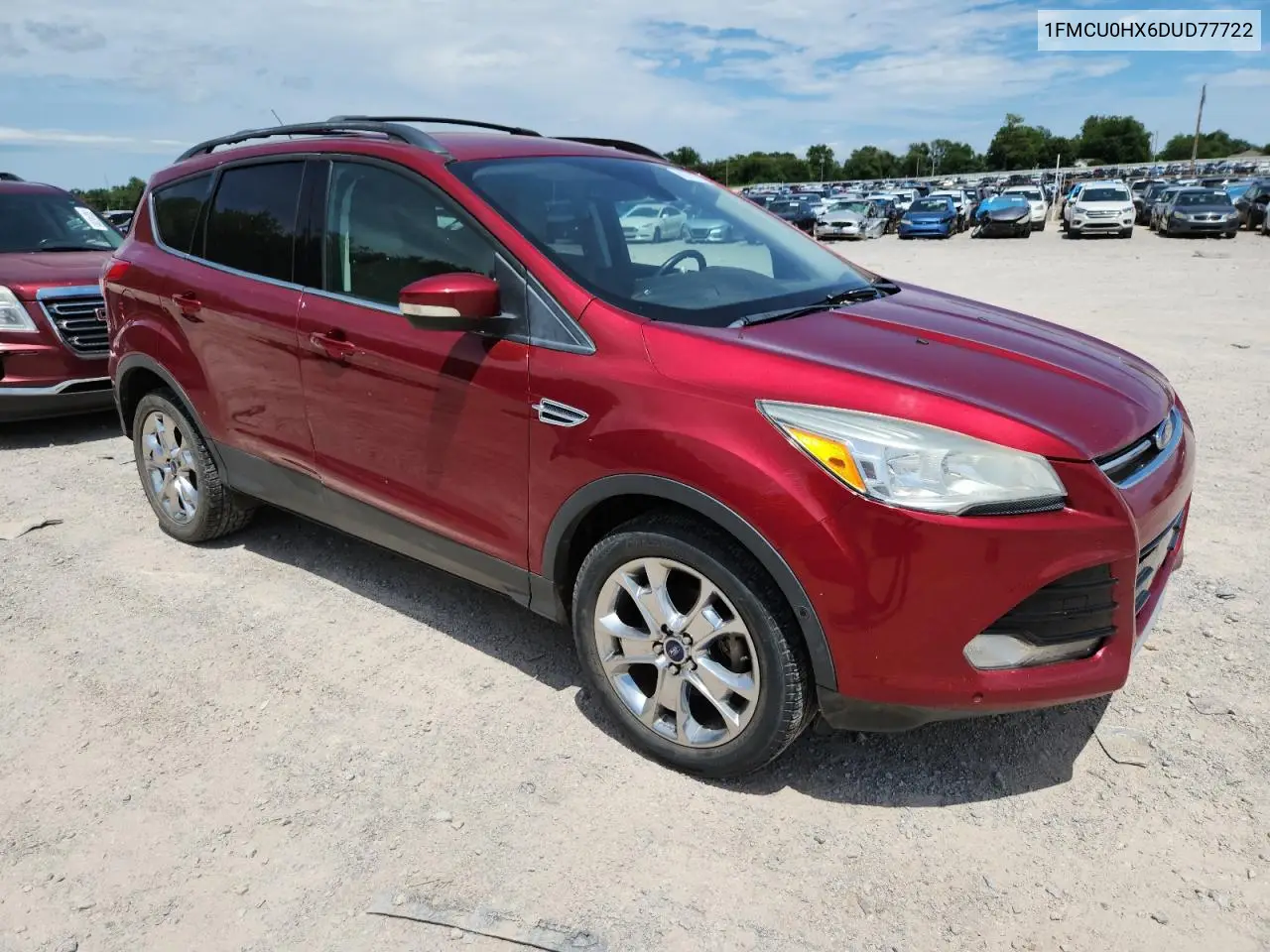 2013 Ford Escape Sel VIN: 1FMCU0HX6DUD77722 Lot: 62707555