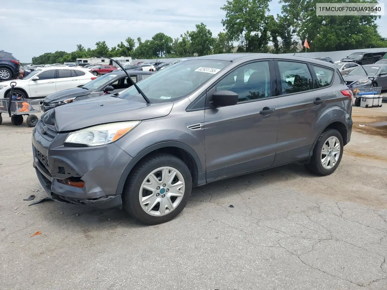 2013 Ford Escape S VIN: 1FMCU0F70DUA93540 Lot: 62931755
