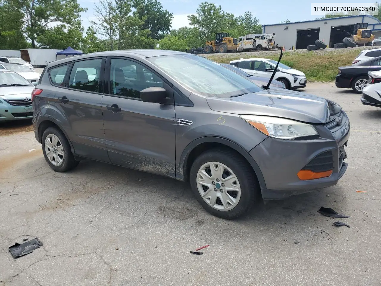 2013 Ford Escape S VIN: 1FMCU0F70DUA93540 Lot: 62931755
