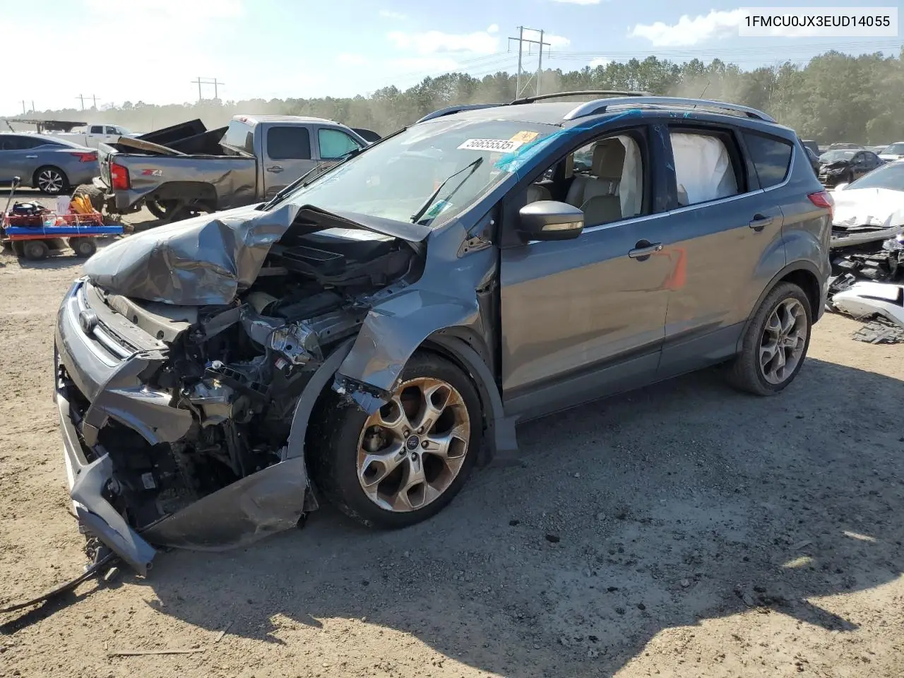 2014 Ford Escape Titanium VIN: 1FMCU0JX3EUD14055 Lot: 56655535