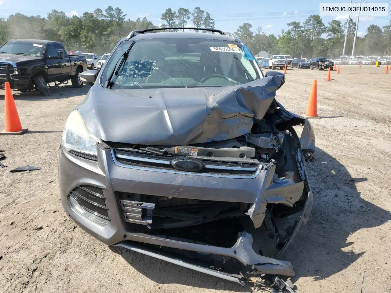 2014 Ford Escape Titanium VIN: 1FMCU0JX3EUD14055 Lot: 56655535