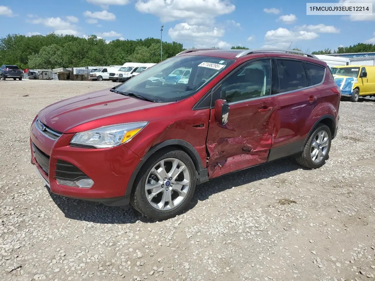 2014 Ford Escape Titanium VIN: 1FMCU0J93EUE12214 Lot: 57108295