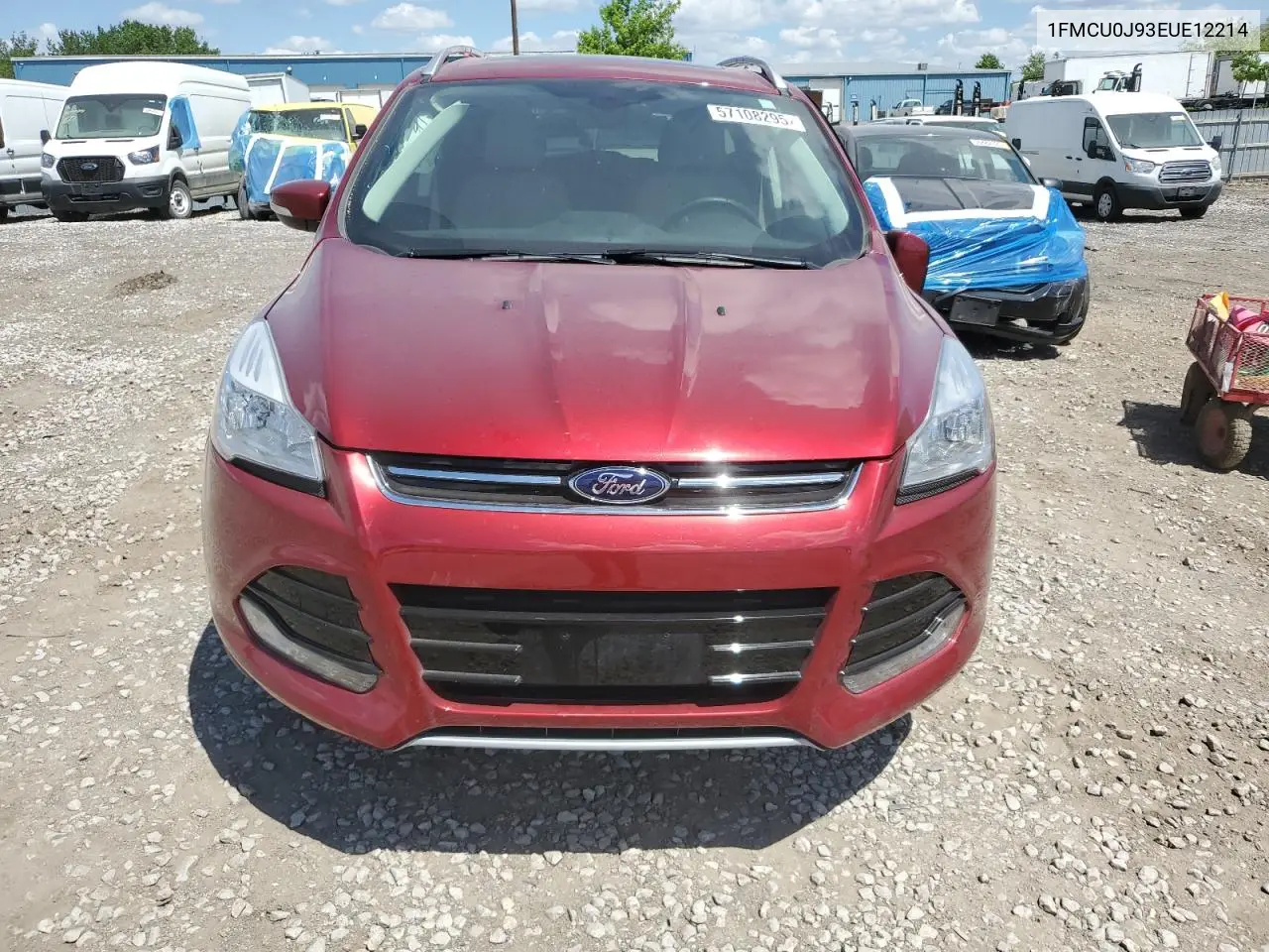 2014 Ford Escape Titanium VIN: 1FMCU0J93EUE12214 Lot: 57108295