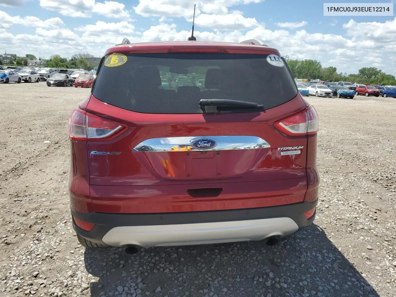 2014 Ford Escape Titanium VIN: 1FMCU0J93EUE12214 Lot: 57108295