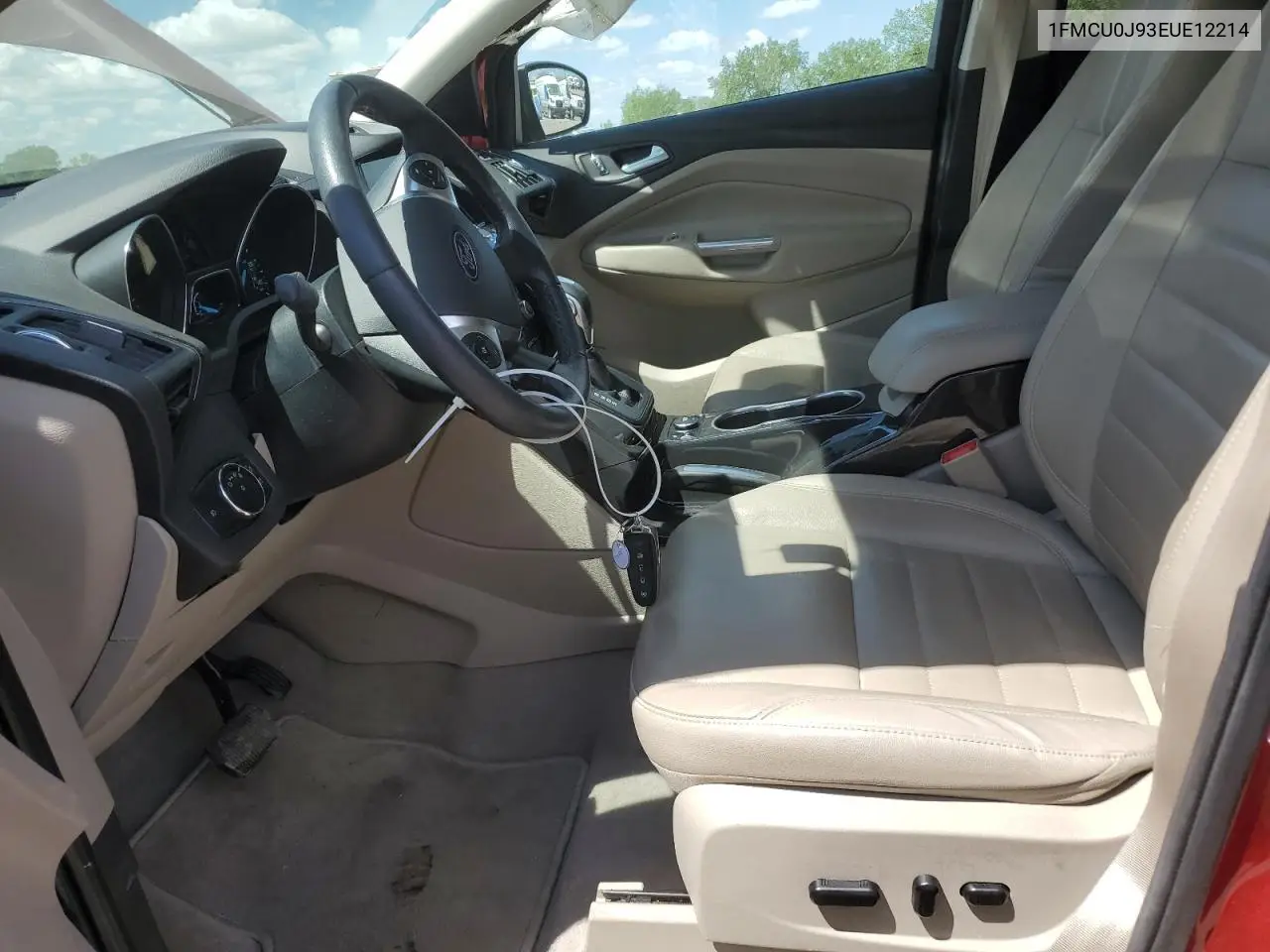 2014 Ford Escape Titanium VIN: 1FMCU0J93EUE12214 Lot: 57108295