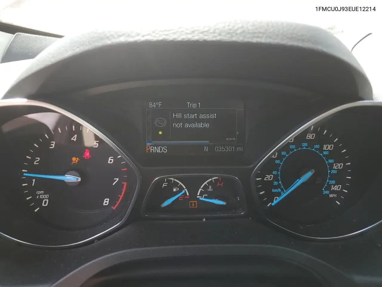 2014 Ford Escape Titanium VIN: 1FMCU0J93EUE12214 Lot: 57108295