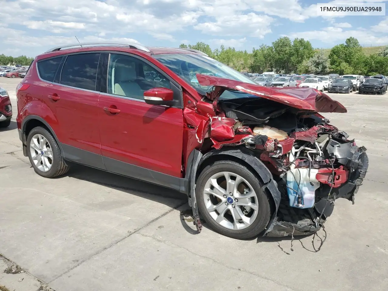 2014 Ford Escape Titanium VIN: 1FMCU9J90EUA29948 Lot: 61843965