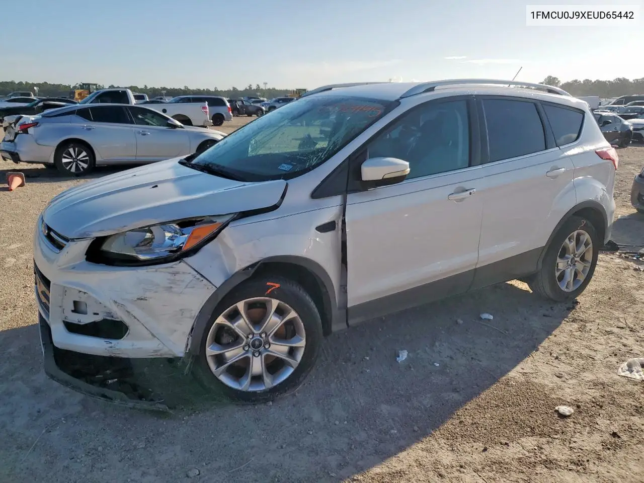 2014 Ford Escape Titanium VIN: 1FMCU0J9XEUD65442 Lot: 62729145