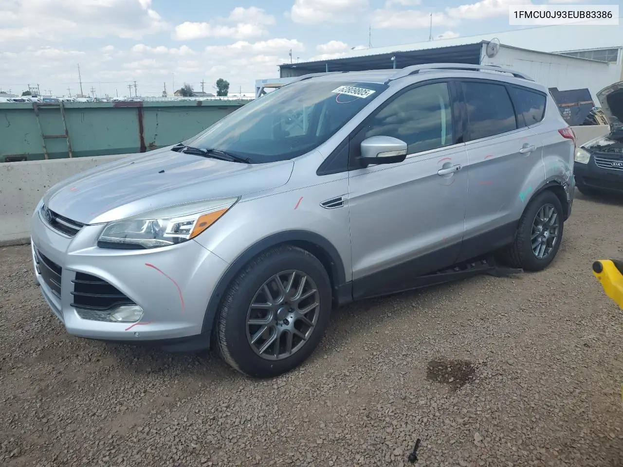 2014 Ford Escape Titanium VIN: 1FMCU0J93EUB83386 Lot: 62809805