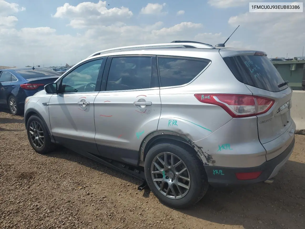 2014 Ford Escape Titanium VIN: 1FMCU0J93EUB83386 Lot: 62809805