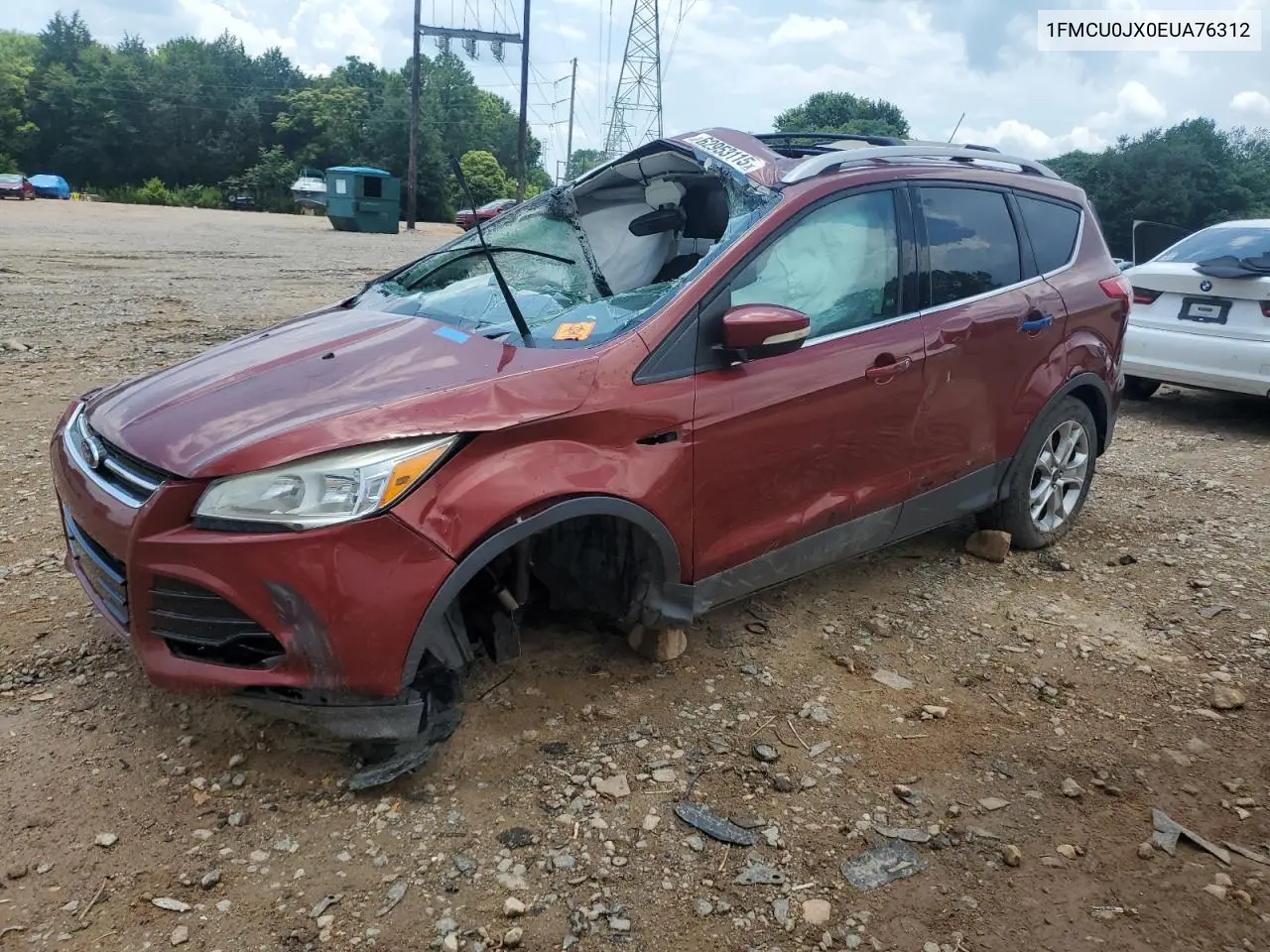 2014 Ford Escape Titanium VIN: 1FMCU0JX0EUA76312 Lot: 62953115