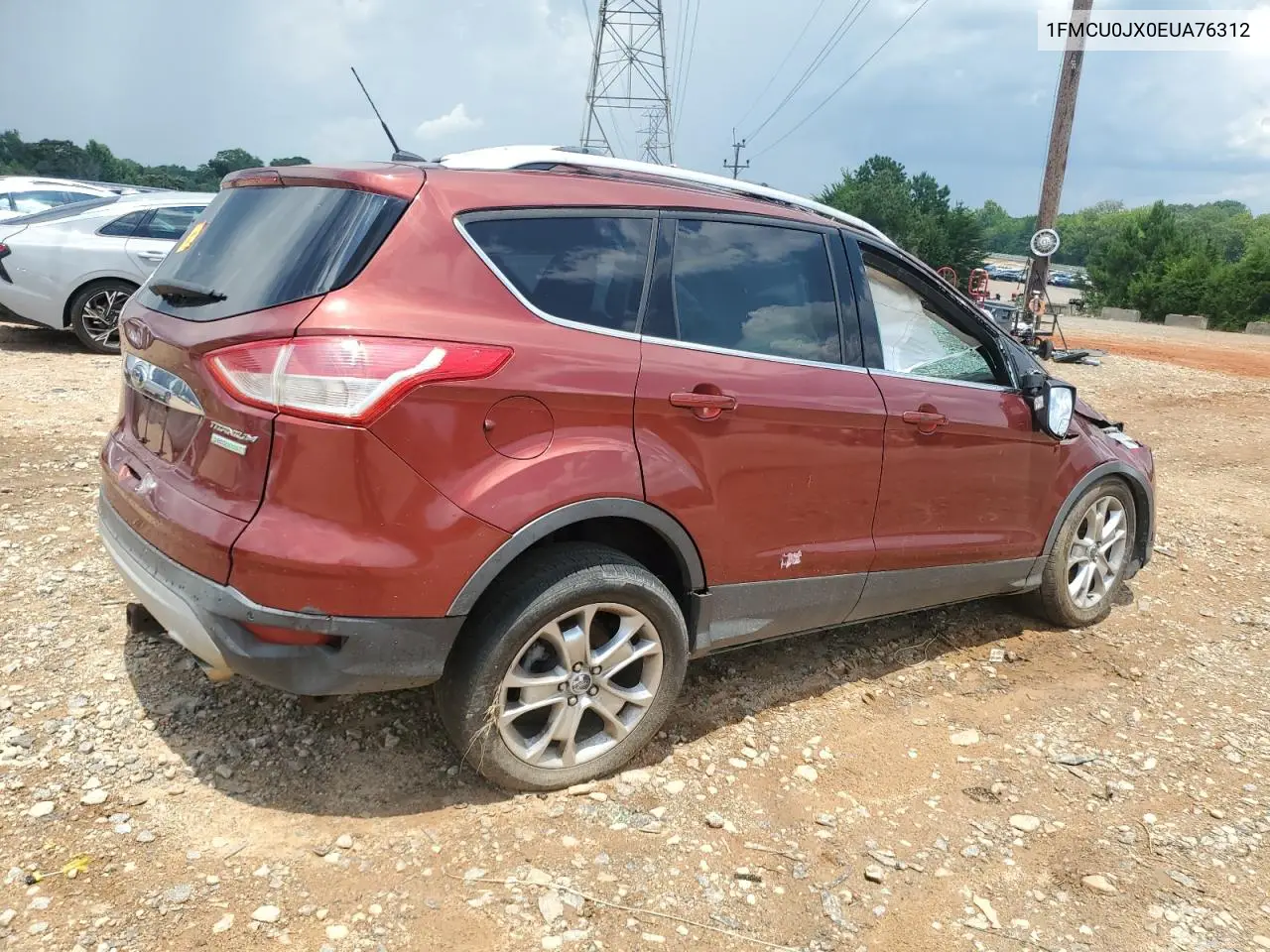2014 Ford Escape Titanium VIN: 1FMCU0JX0EUA76312 Lot: 62953115