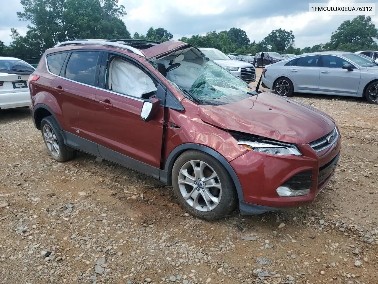 2014 Ford Escape Titanium VIN: 1FMCU0JX0EUA76312 Lot: 62953115