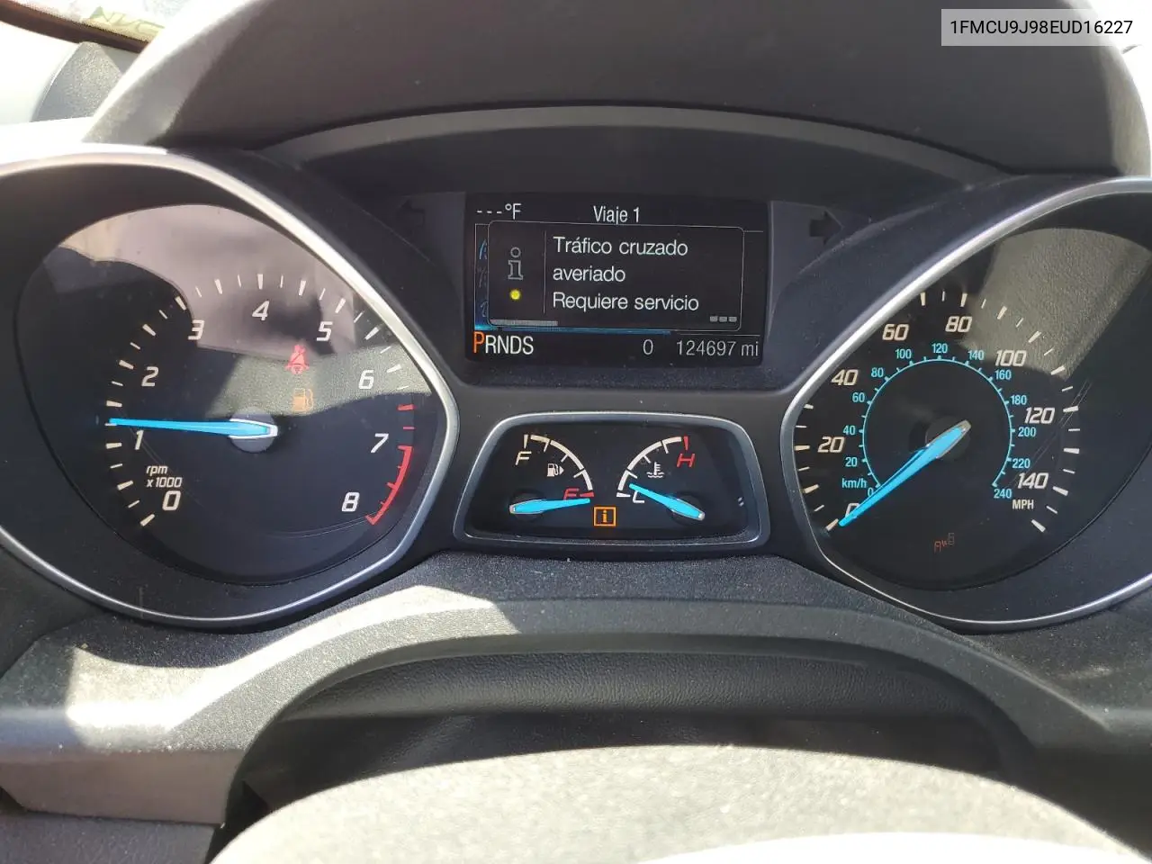 2014 Ford Escape Titanium VIN: 1FMCU9J98EUD16227 Lot: 63076645