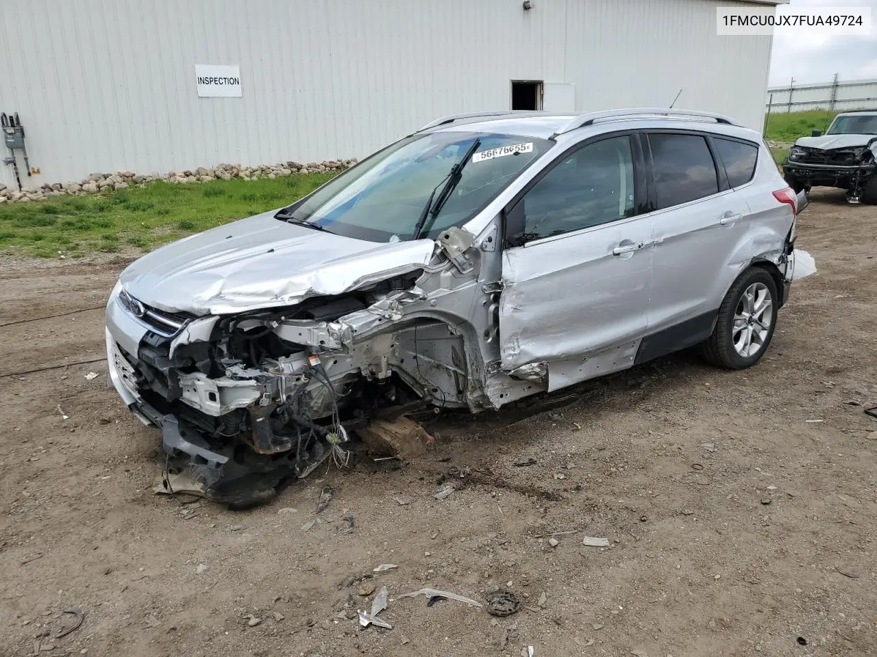 2015 Ford Escape Titanium VIN: 1FMCU0JX7FUA49724 Lot: 56676655