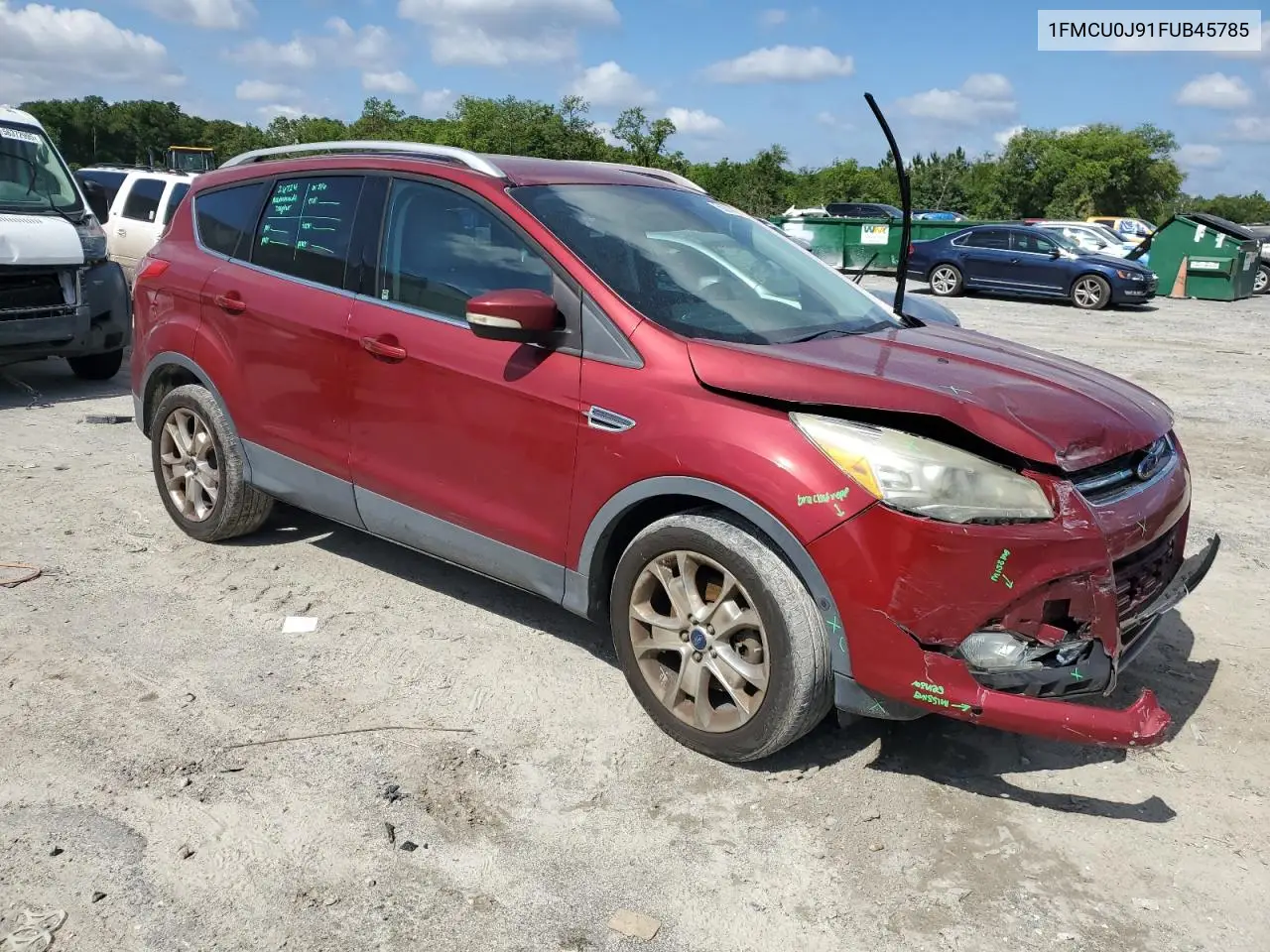 2015 Ford Escape Titanium VIN: 1FMCU0J91FUB45785 Lot: 56888455