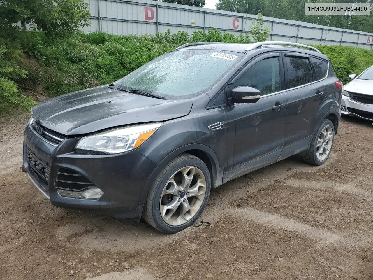 2015 Ford Escape Titanium VIN: 1FMCU9J92FUB04490 Lot: 62755405