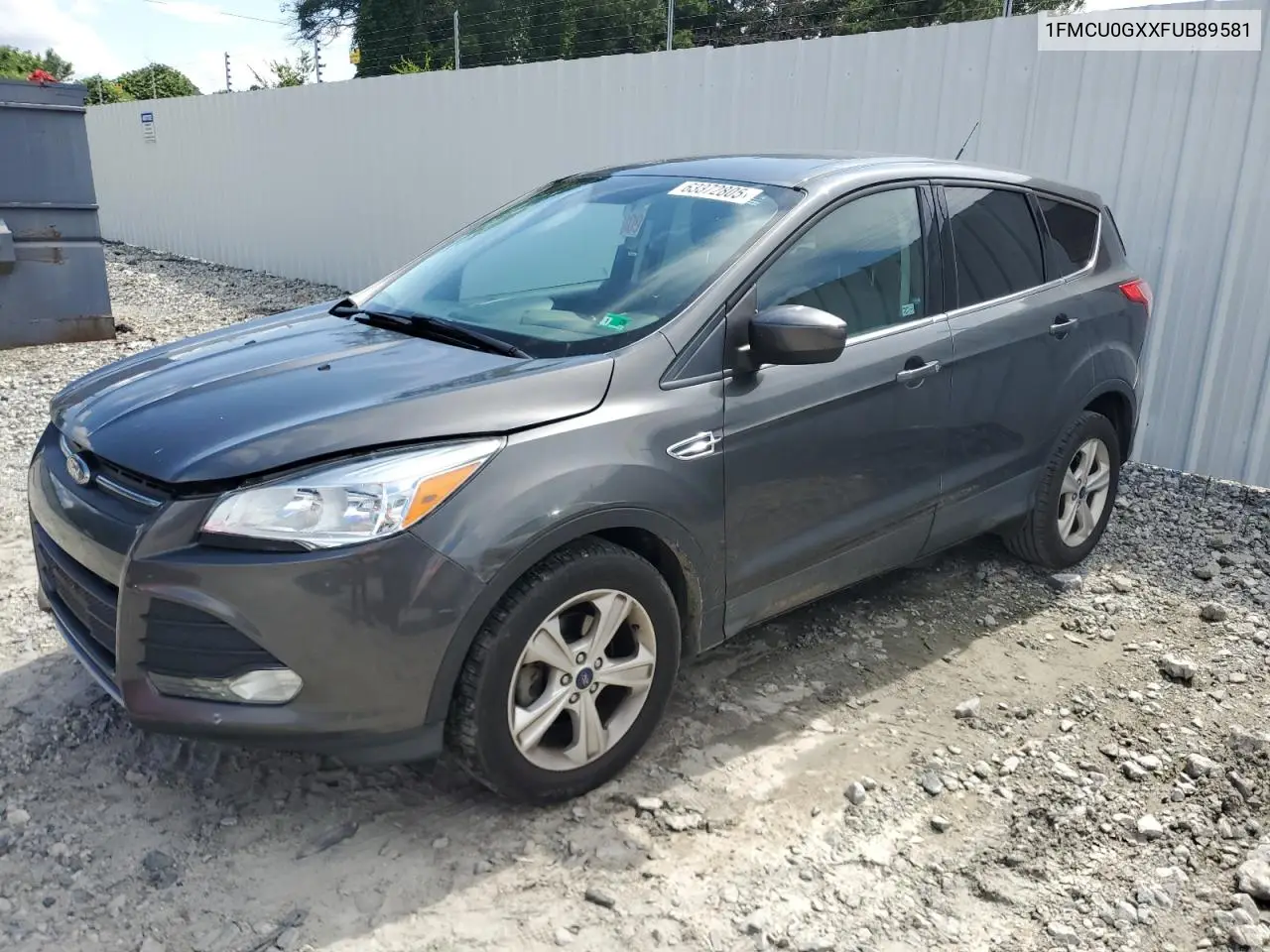 2015 Ford Escape Se VIN: 1FMCU0GXXFUB89581 Lot: 63372805