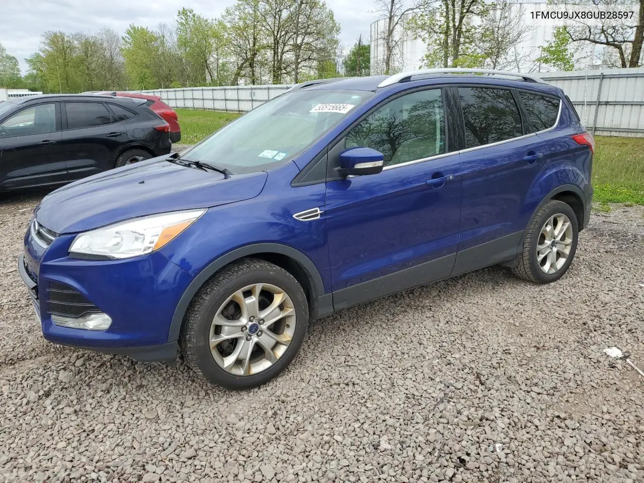 2016 Ford Escape Titanium VIN: 1FMCU9JX8GUB28597 Lot: 55515665