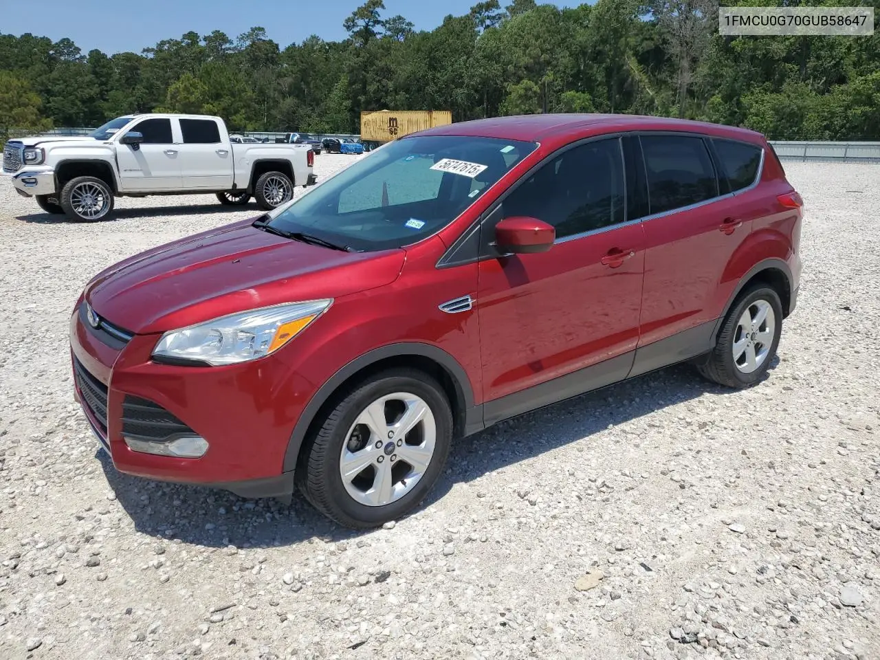 2016 Ford Escape Se VIN: 1FMCU0G70GUB58647 Lot: 56747615
