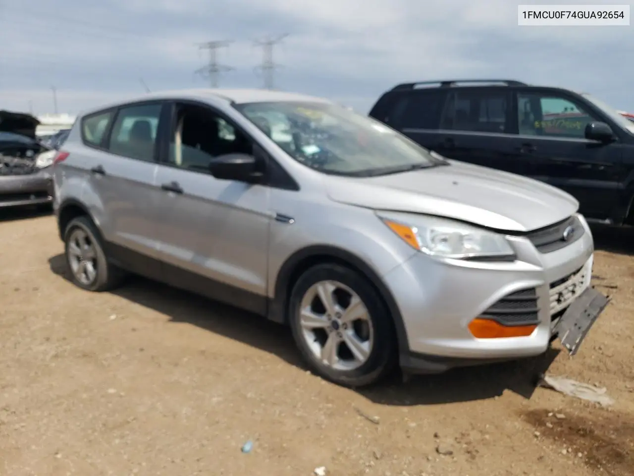 2016 Ford Escape S VIN: 1FMCU0F74GUA92654 Lot: 58445955